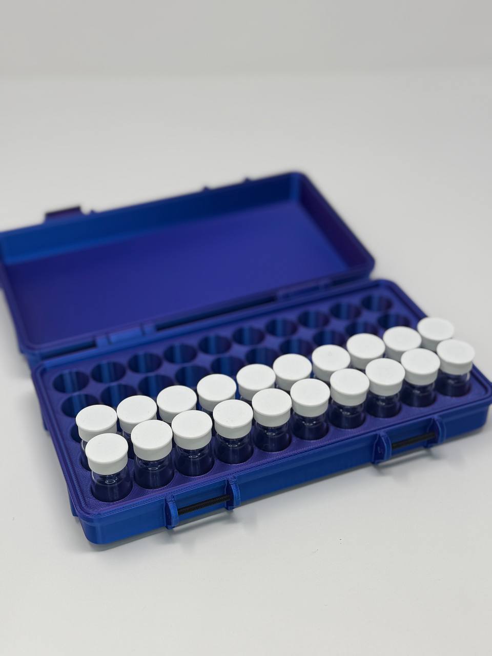 50-Vial 3mL Vial Vault Case | Double Latch