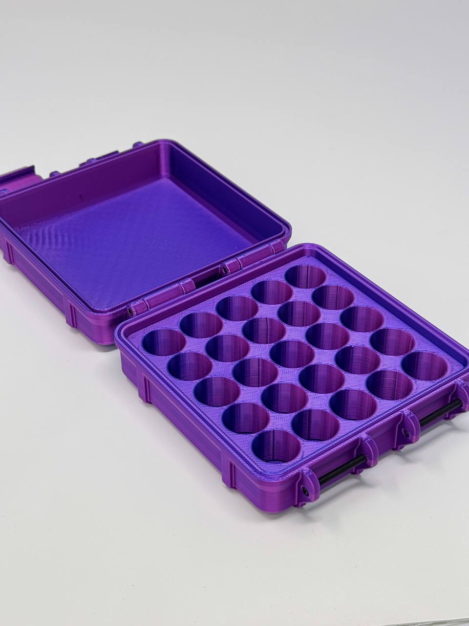 25-Vial 3mL Vial Vault Case | Double Latch