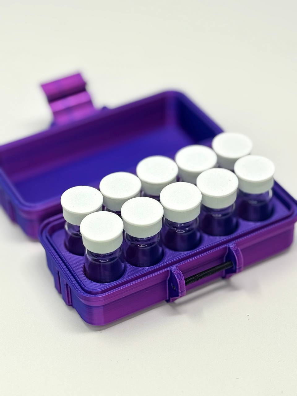 10-Vial 3mL Vial Vault Case | Single Latch