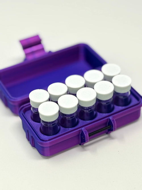 10-Vial 3mL Vial Vault Case | Single Latch