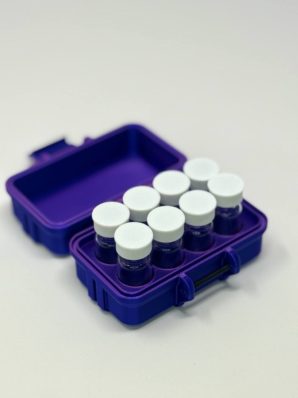 8-Vial 3mL Vial Vault Case | Single Latch