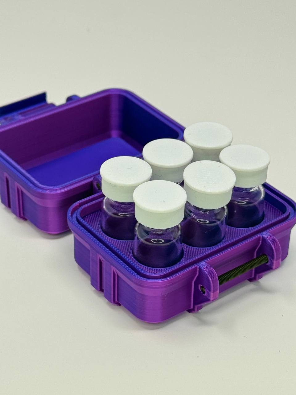 6-Vial 3mL Vial Vault Case | Single Latch