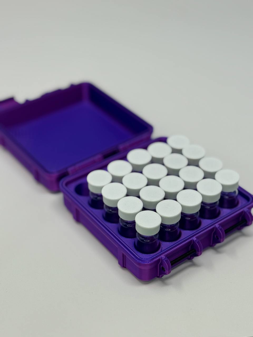 25-Vial 3mL Vial Vault Case | Double Latch