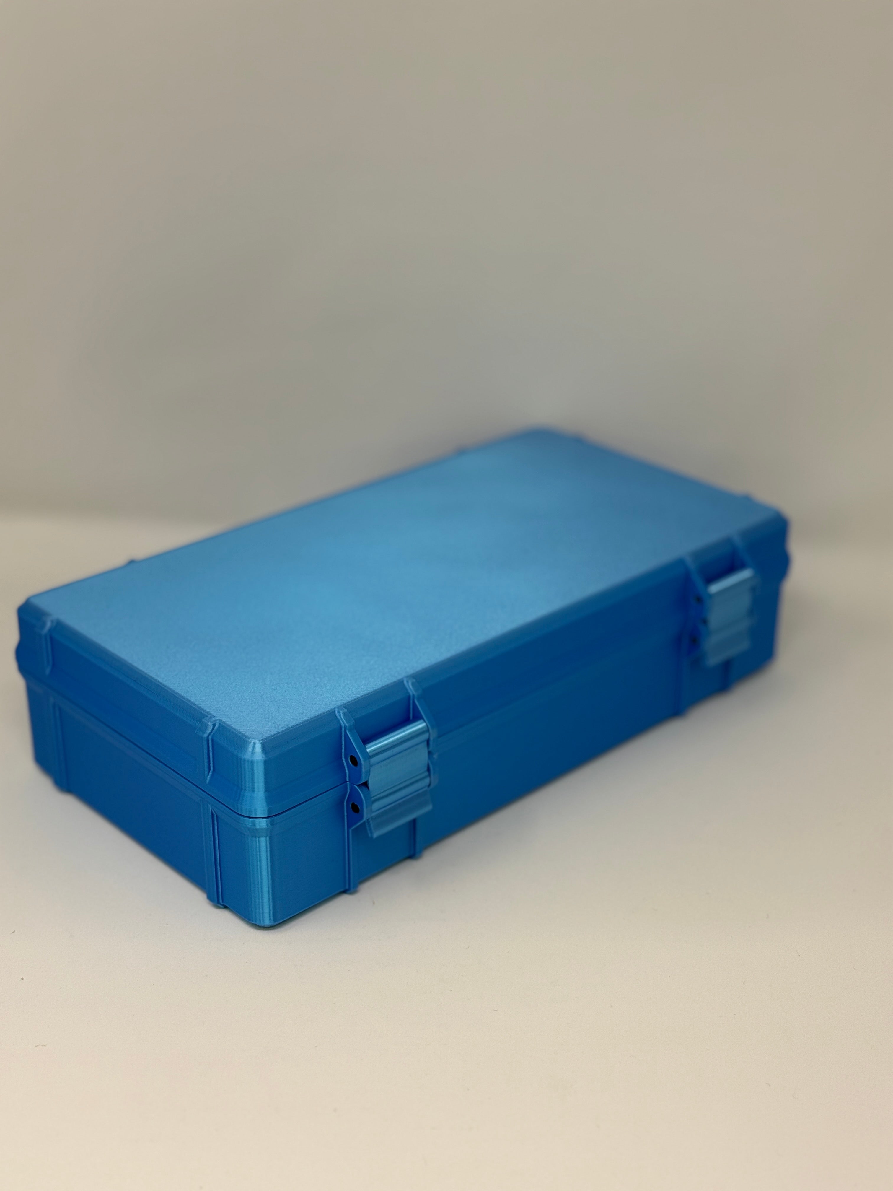 50-Vial 10mL Vial Vault Case | GLP-1 Peptide & TRT Storage | Hard-Shell Hinged Organizer