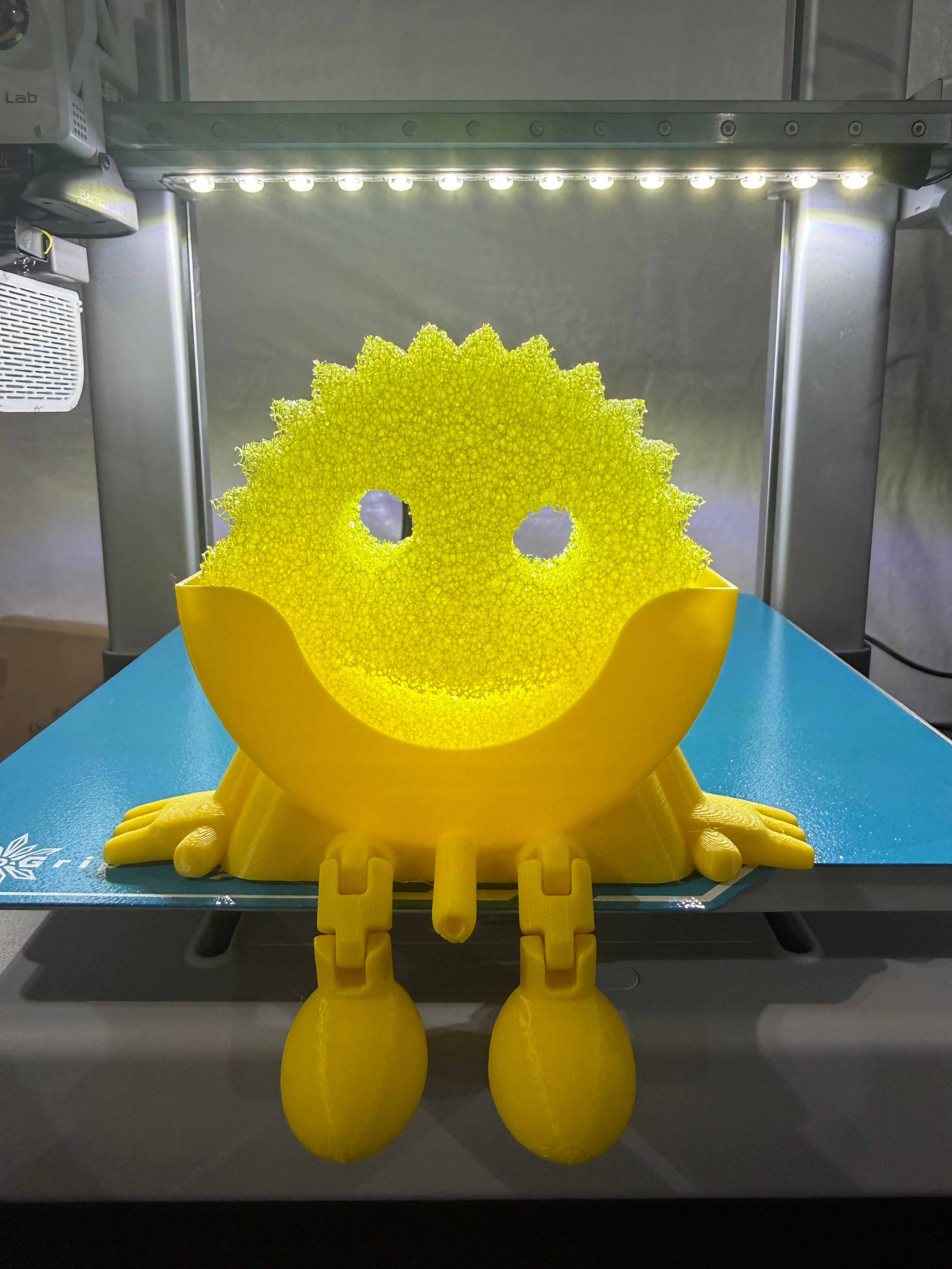 Funny Scrub Daddy Holder with Sink Drain | 3D Printed Sponge Dock