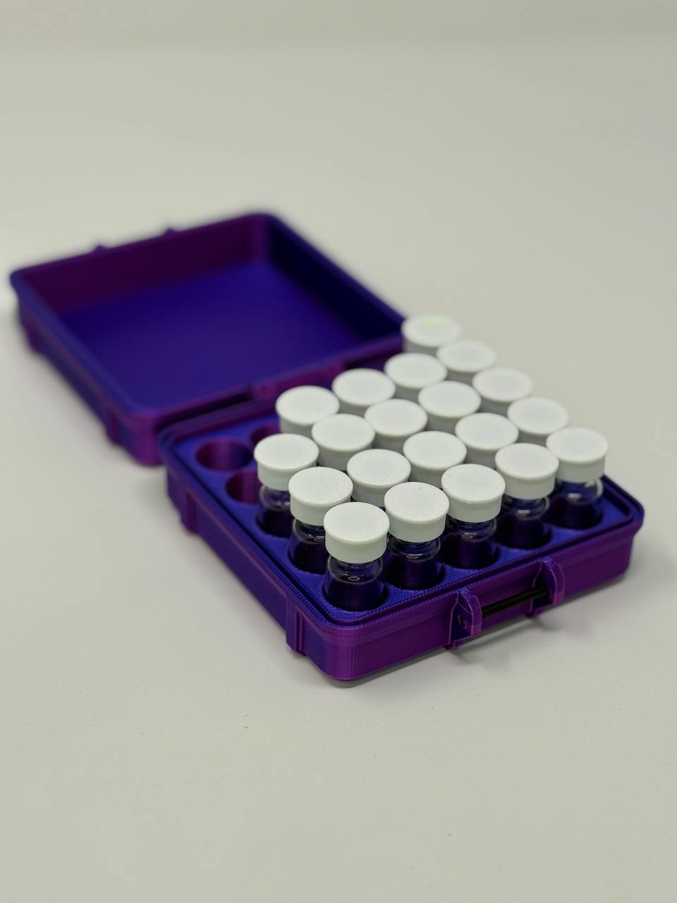 25-Vial 3mL Vial Vault Case | Single Latch