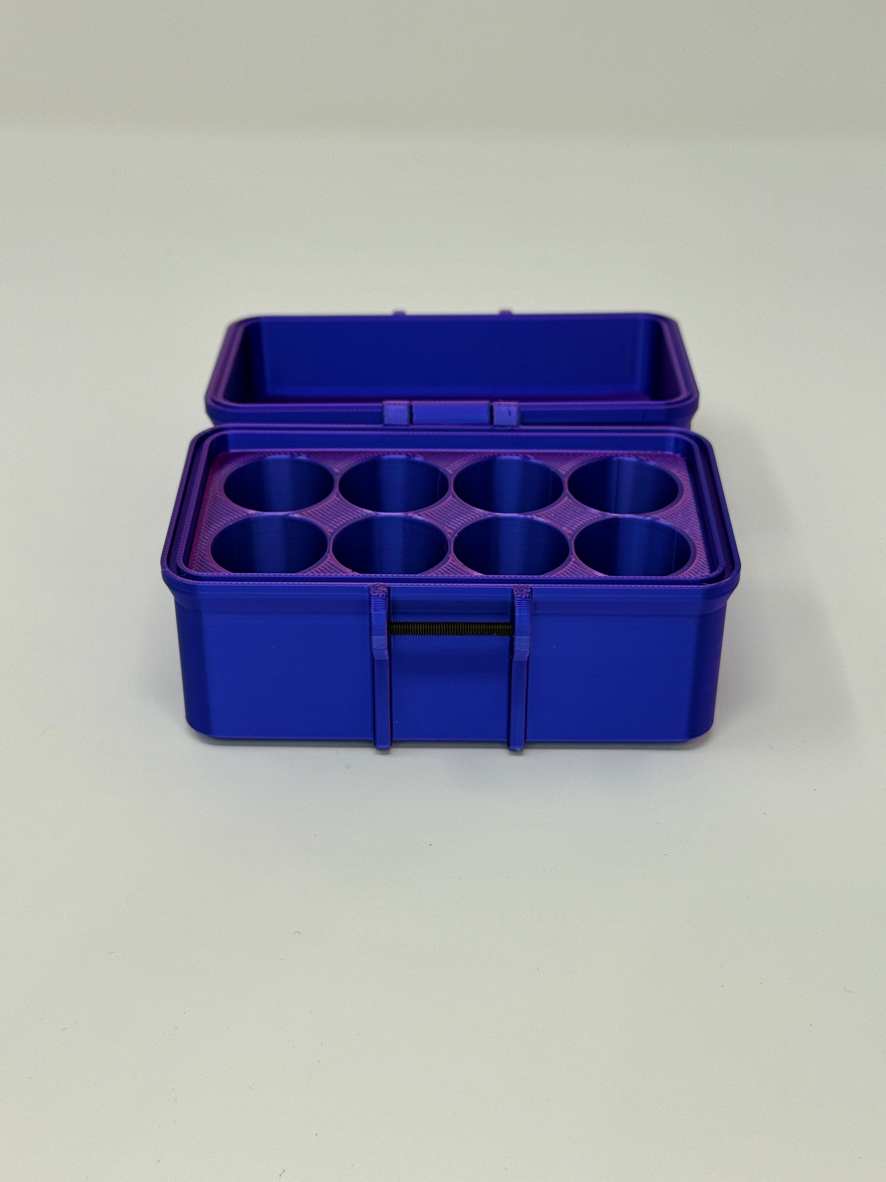 8-Vial 10mL Vial Vault Case | Hard-Shell Hinged | Travel-Ready Peptide Storage
