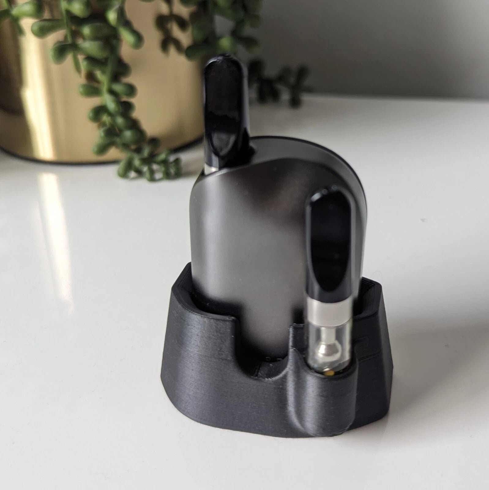 Vessel Compass Battery Stand Desktop Organizer — 3D Printed Cart Pen Holder Dock