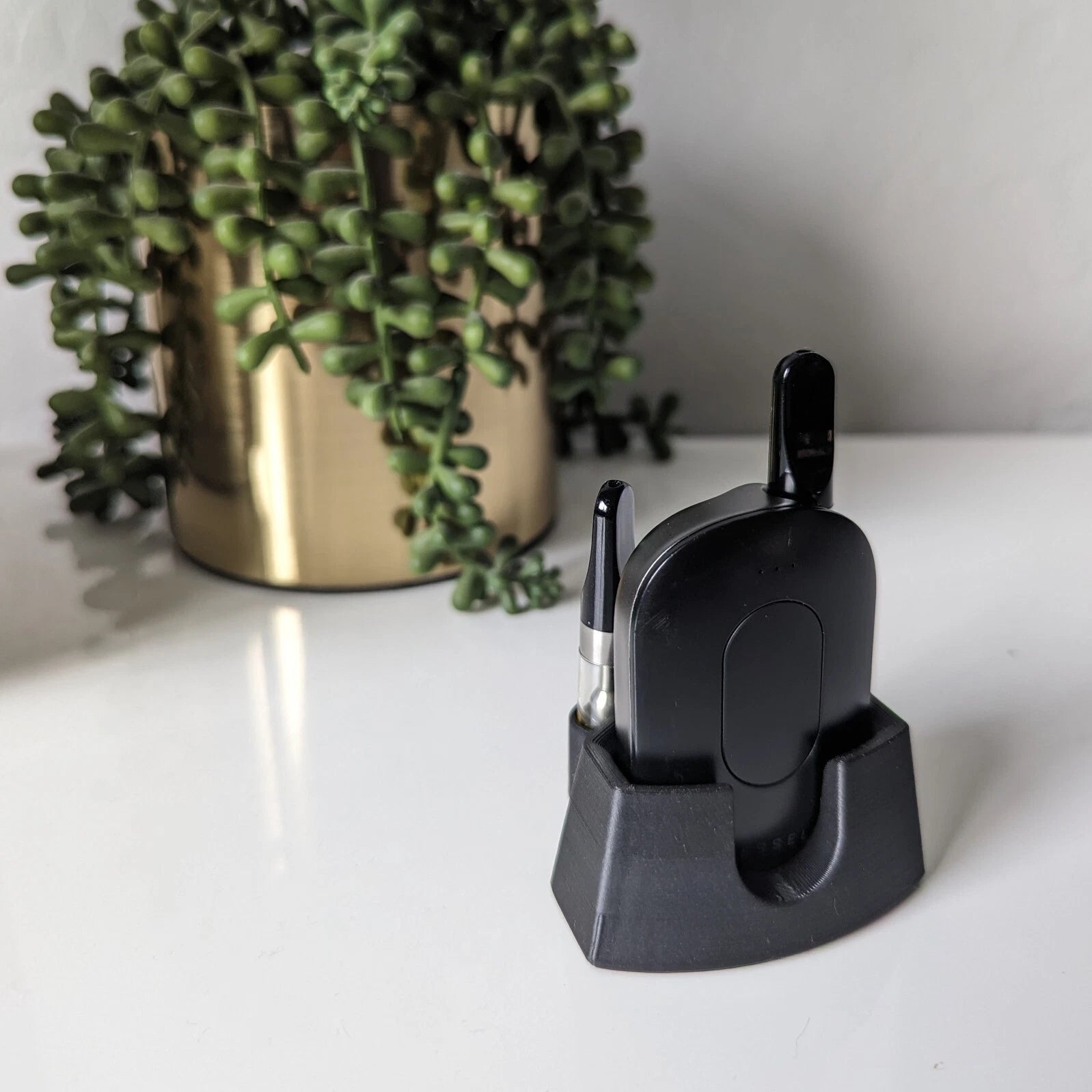 Vessel Compass Battery Stand Desktop Organizer — 3D Printed Cart Pen Holder Dock